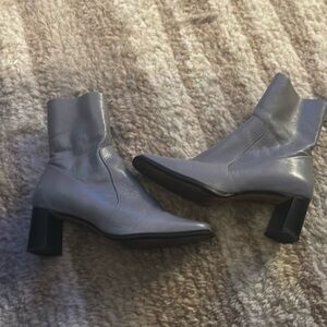 Leather ankle boots